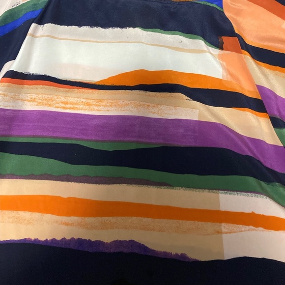 Maeve size small Anthropologie blouse in stripe watercolor print - Picture 5 of 6